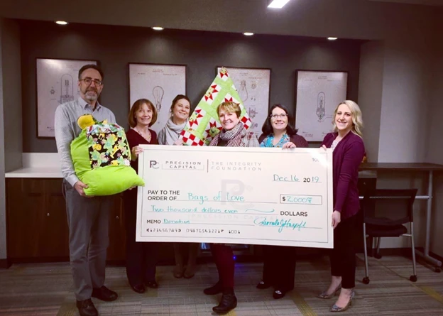 Integrity Foundation donation presentation