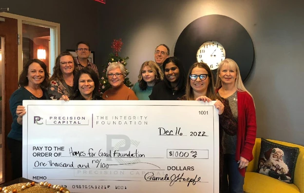 Integrity Foundation donation presentation
