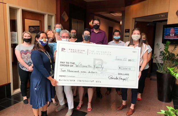 Integrity Foundation donation presentation